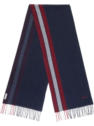 Bally Ribbon Scarf In Peacoat 50