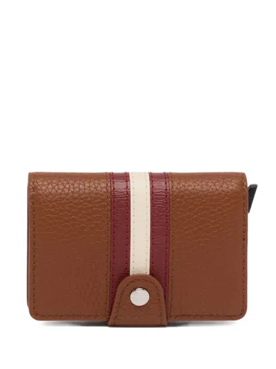 Bally Ribbon Wallet In Brown