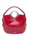 Bally Ring Handle Shoulder Bag In Red