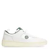 Bally Men's Riweira Leather Low-top Sneakers In Green/white
