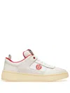 Bally Riweira Logo-embroidered Leather Sneakers In White