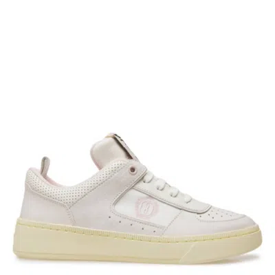 Bally Riweira Low-top Leather Sneakers In White