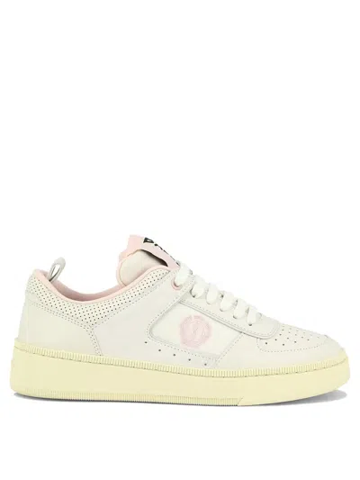 Bally Perforated Pull Tab Rubber Sole Sneakers In Multicolor