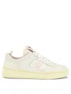 Bally Perforated Pull Tab Rubber Sole Sneakers In Pink