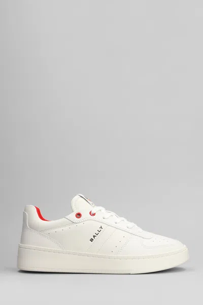 Bally Roar Sneakers In White Leather