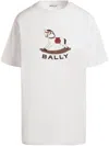 Bally Rocking Horse-print T-shirt In White