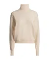 Bally Long Sleeves Textured Knit Crewneck In Nude