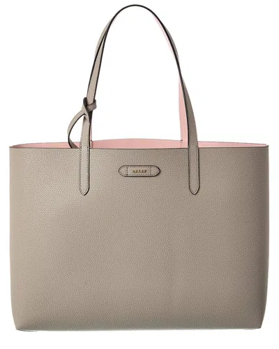 Bally Rory Leather Tote In Brown