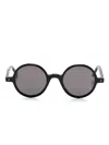 Bally Round-frame Sunglasses In Schwarz