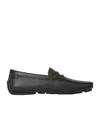 Bally Round-head Casual Shoes In Black