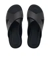 Bally Round Head Flat Slippers In Black