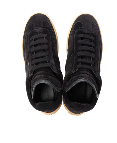 Bally Round Head Low Upper Board Shoes In Black