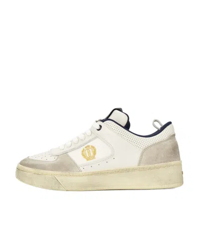 Bally Round Head Low Upper Board Shoes In Nude