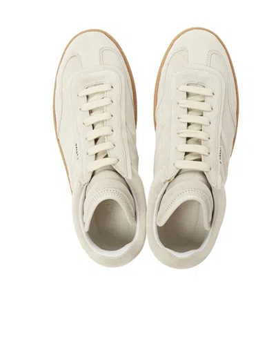 Bally Round Head Low Upper Board Shoes In White