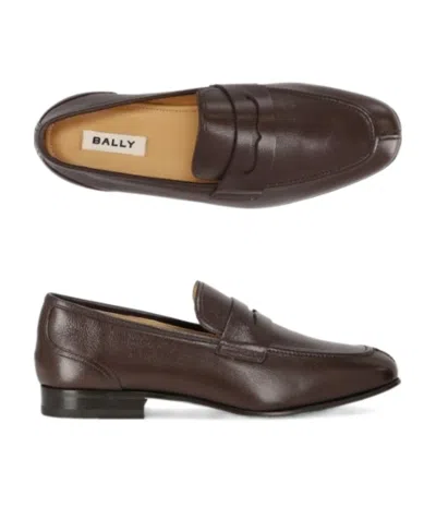 Bally Round-headed Casual Shoes In Brown