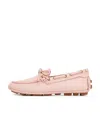 Bally Round-headed Flat Shoes In Pink