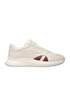 Bally Low Top Sneakers In Cream White In White