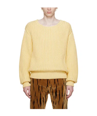 Bally Round-neck And Long-sleeved Sweater In Nude