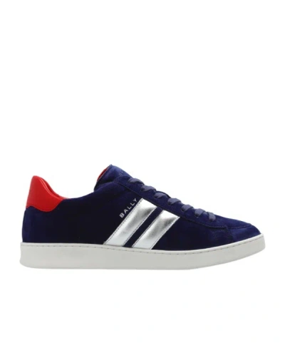 Bally Round Toe Lace-up Sneakers In Black