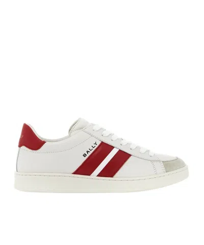 Bally Rebby Panelled Sneakers In White