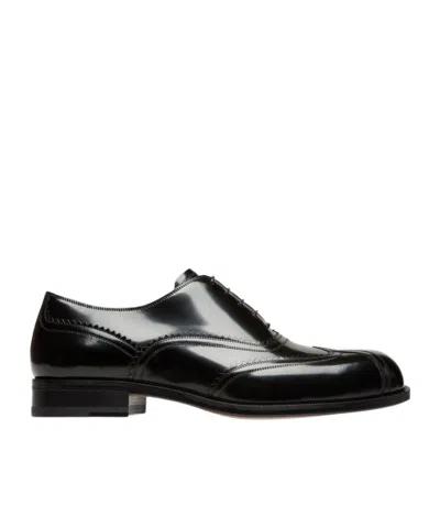 Bally Round Toe Loafers In Black
