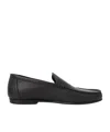 Bally Grained Leather Loafers In Black