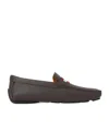 Bally Round-toe Loafers In Gray