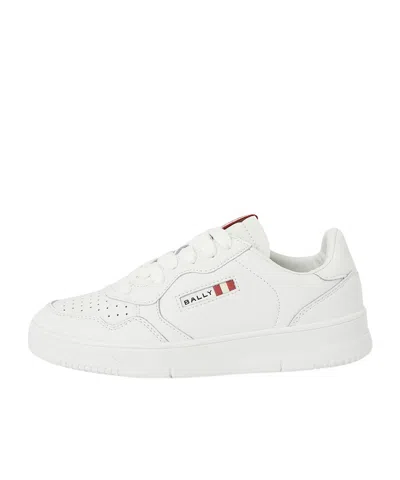 Bally Round-toe Low-top Casual Shoes In White