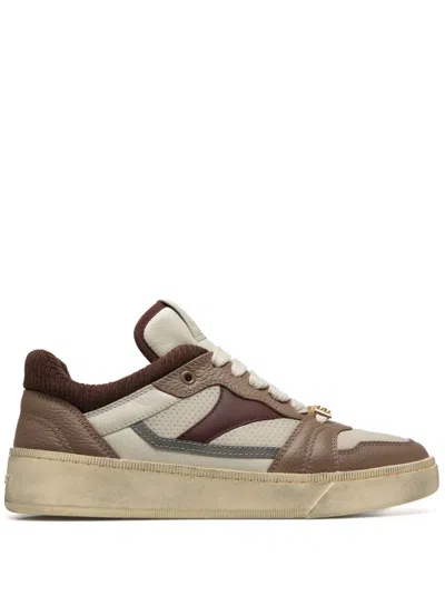 Bally Royalty Leather Sneakers In Brown