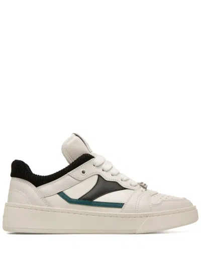 Bally Royalty Leather Sneakers In White