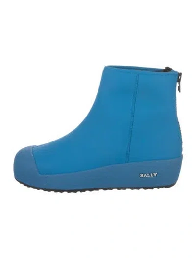 Pre-owned Bally Rubber Rain Boots W/ Tags In Blue
