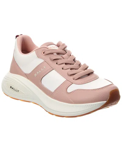 Bally Running Leather & Canvas Sneaker In Pink