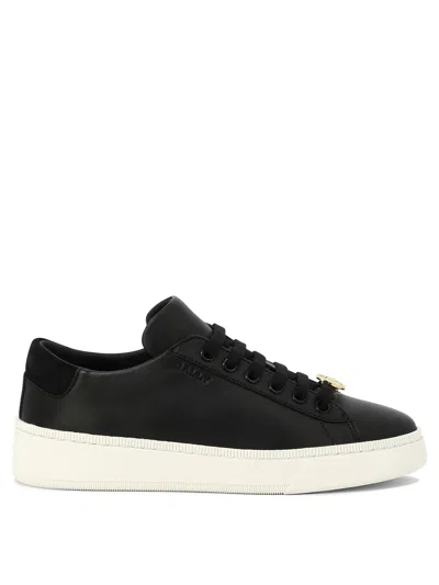 Bally Ryver Logo-plaque Leather Sneakers In Black