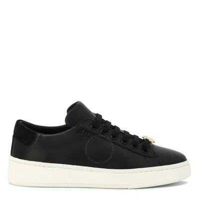 Bally Ryver-w Low-top Leather Sneakers In White/black
