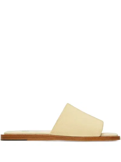 Bally Sabian Square-toe Leather Sandals In Neutral