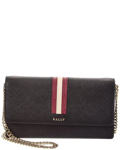 Bally Sadelle Leather Shoulder Bag In Pattern