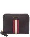 Bally Saira Leather Coin Purse In Black