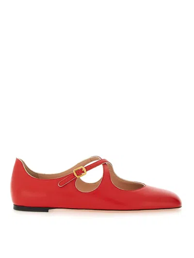 BALLY SANDALIAS - ROJO