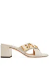 Bally Larise 55mm Leather Mules In Beige