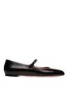 Bally Brushed Leather Mary-jane Shoes In Black