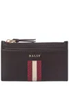 Bally Sandhy Leather Card Case In Black