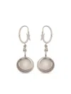 Bally Saucer-pendant Dangling Earrings In Silver