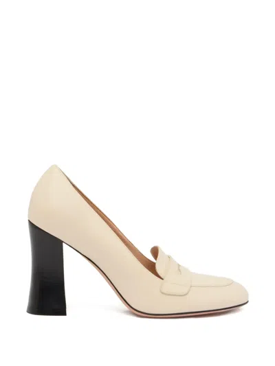 Bally Saule Block-heel Pumps In White