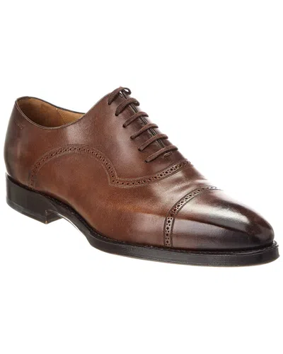 Bally Scanio Leather Oxford In Brown