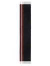 Bally Logo Striped Scarf Fringe Detail