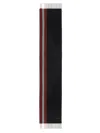 Bally Logo Striped Scarf Fringe Detail In Multicolour