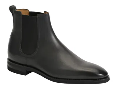 Bally Scavone 6237884 Men's Agata Calf Leather Chelsea Boots In Black