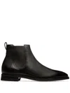 Bally Scavone Grained-leather Ankle Boots In Black