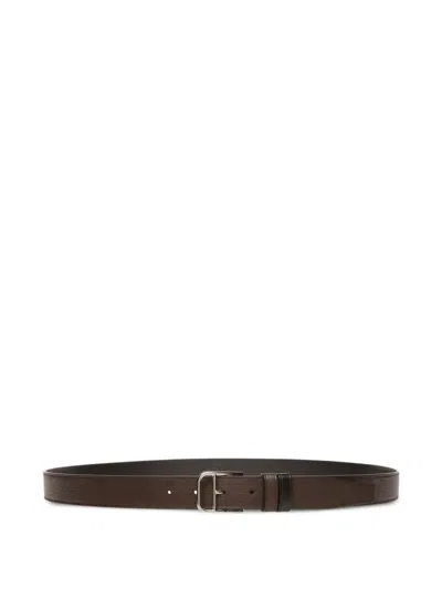 Bally Scotty Leather Belt In Neutral