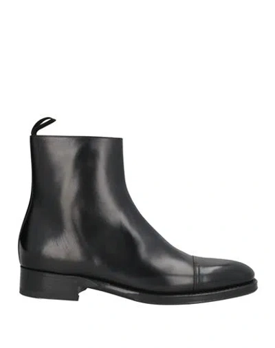 Bally Scribe Man Ankle Boots Black Size 11 Leather In Multi